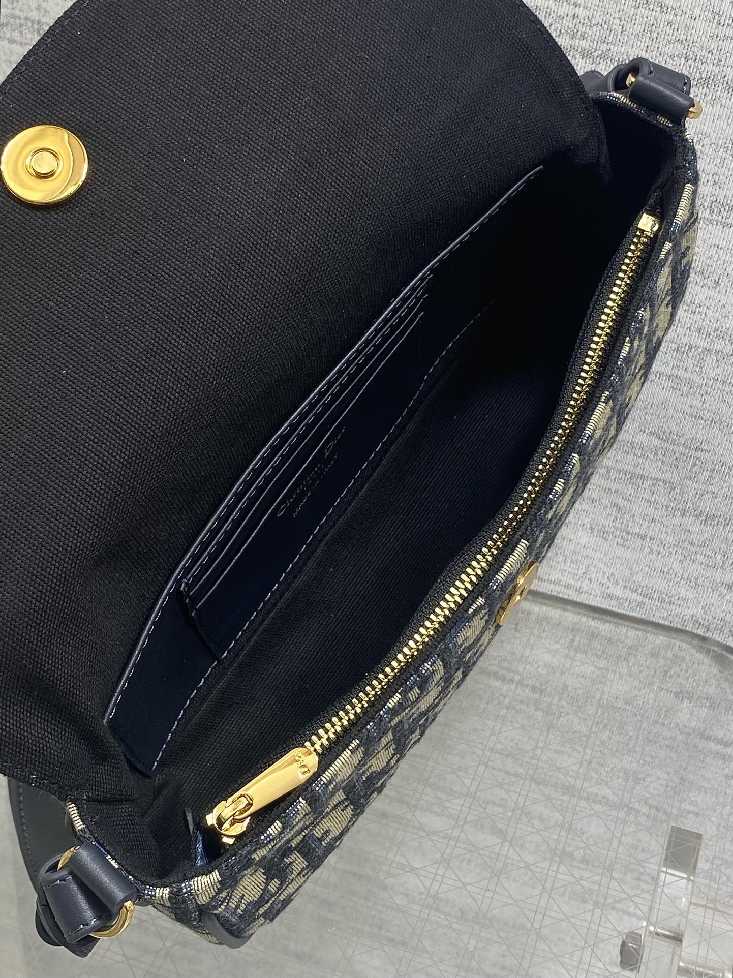 Dior 30 Montaigne Avenue Bag Oblique Blue - Image 8