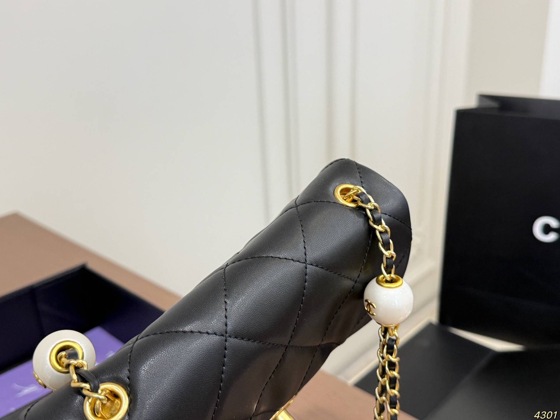 Chanel Pearl Large Mini Quilto Bag - Image 6