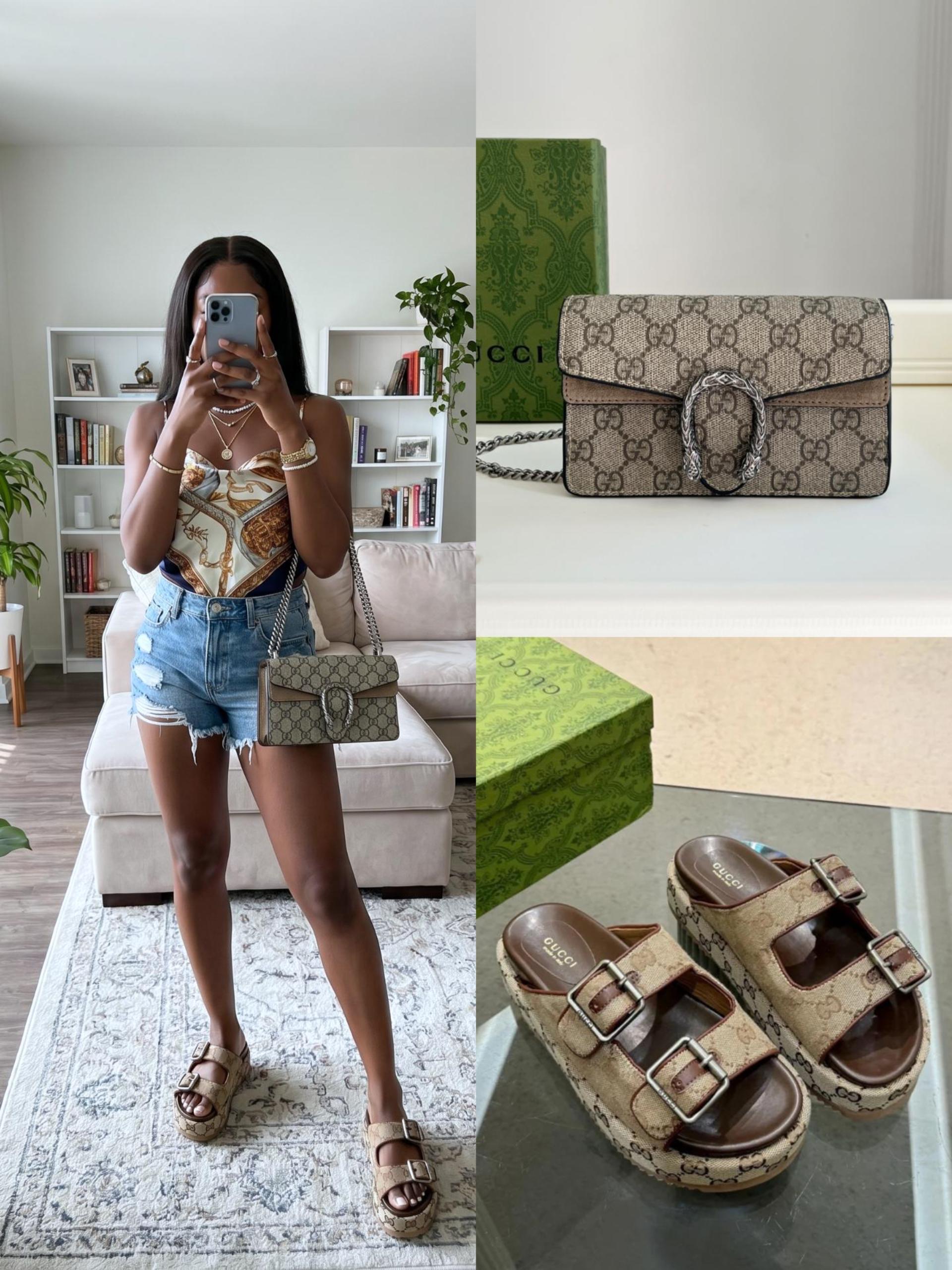Gucci Shoes & Bag Set - Image 1
