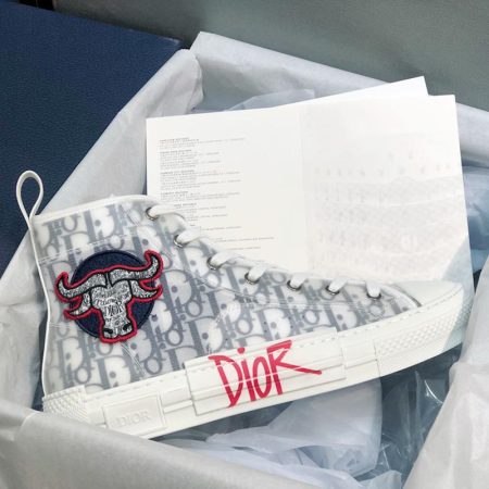 Dior B23 High Top Oblique Foxton Print - Image 8