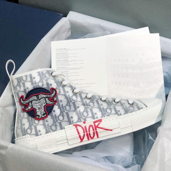 Dior B23 High Top Oblique Foxton Print