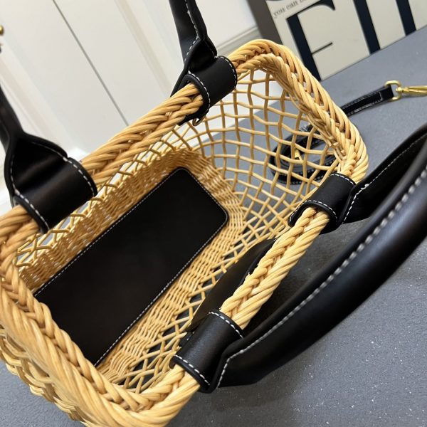 Miu Miu Woven Basket Tote Bag
