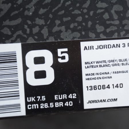 AIR JORDAN 3 RETRO "CHARITY GAME" sail red mens 136064-140 - Image 13