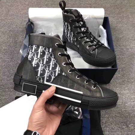 Dior B23 Black Boutique Fashion Skateboard Canvas