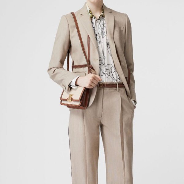 Burberry Canvas&leather Bag Small