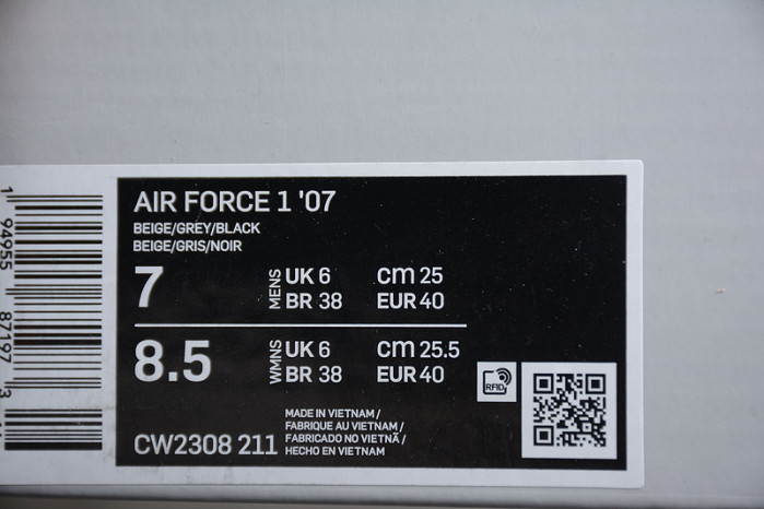Kaws x Nike Air Force 1 07 Mid White Blue Black CW2308-211 - Image 14