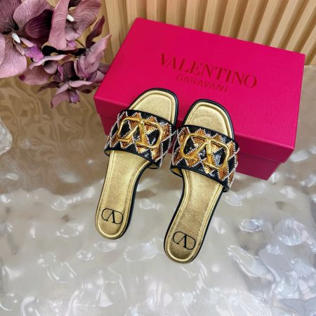 Valentino Women VLogo Slide Sandals - Image 6