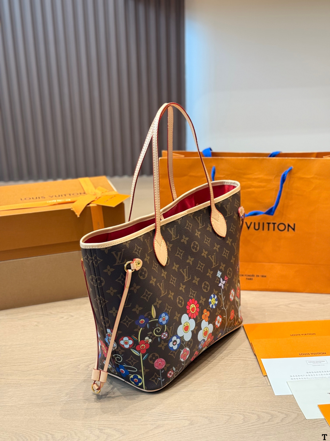 LV x TM Neverfull MM Monogram Bag - Image 6