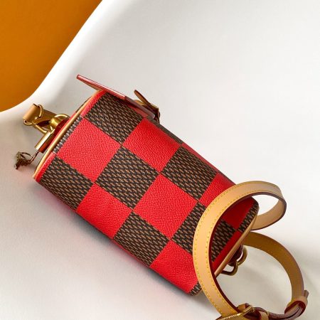 LV Damier Pop Speedy Bandoulière 18 Bag Jaune Mat - Image 6