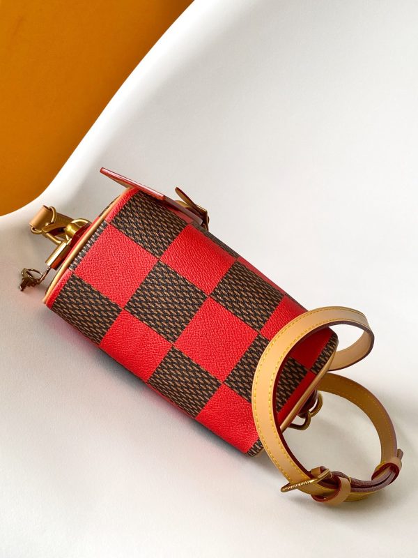 LV Damier Pop Speedy Bandoulière 18 Bag Jaune Mat