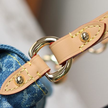 LV Monogram Denim Mini Pleaty Shoulder Bag -10A Mirror Version - Image 7