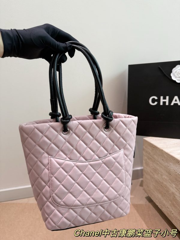Chanel Cambon Line Matelassé Tote Hand Bag