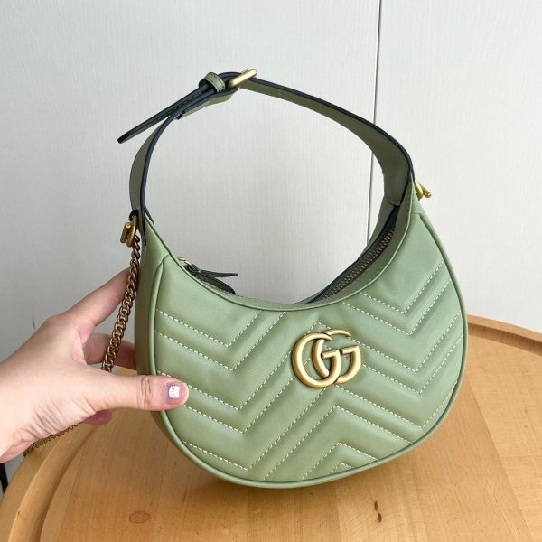 Gucci Marmont Half Moon Shoulder Bag