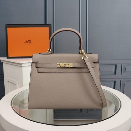 Hermes Kelly Gold Buckle Bag-Epsom - Image 14
