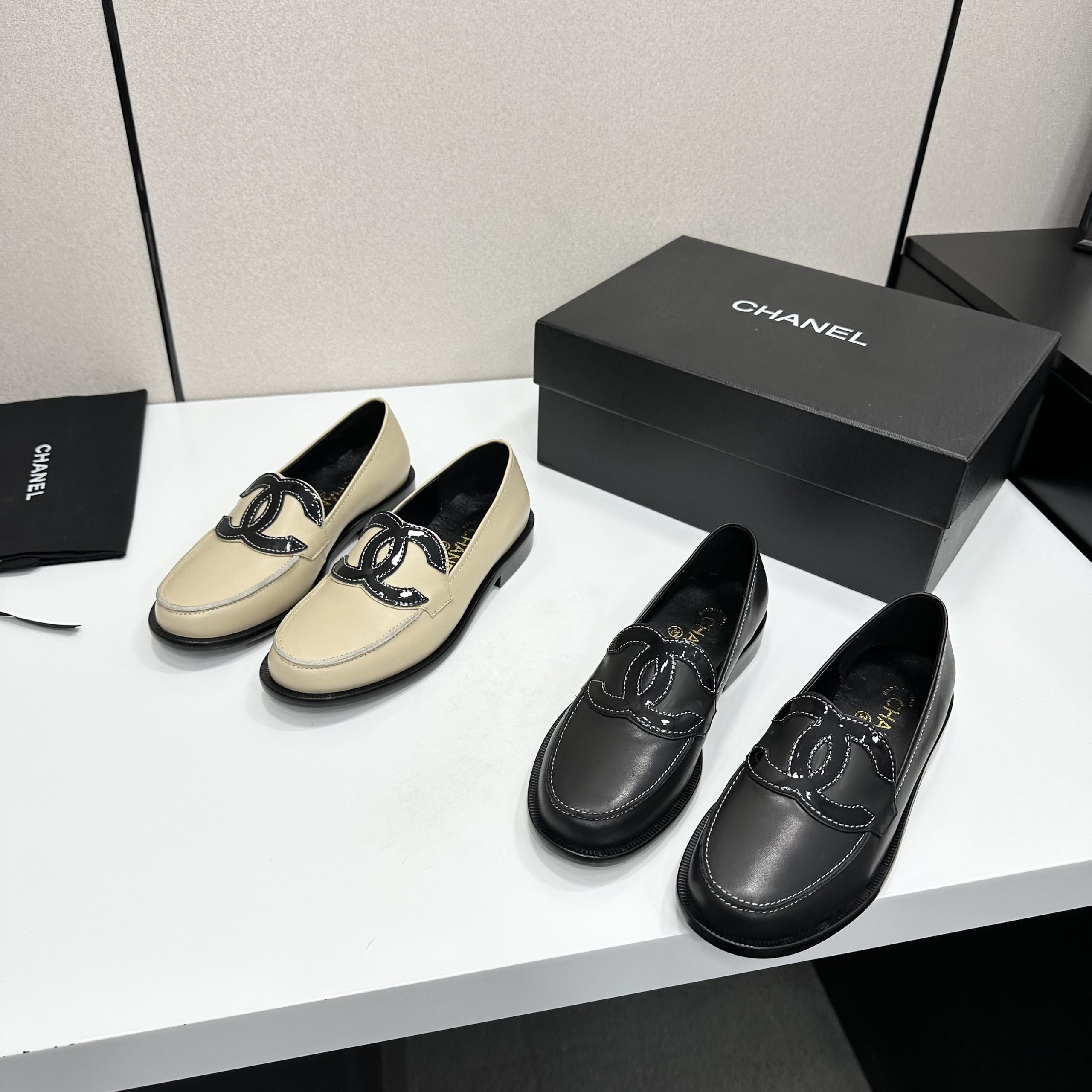 Chanel CC Loafers - Image 1