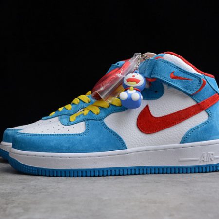 Nike Air Force 1 07 Mid Doraemon White Blue Red Yellow GB1236-160 - Image 13
