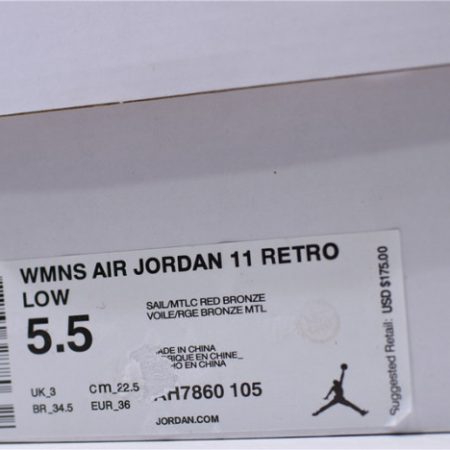 Wmns Air Jordan 11 Retro "rose Gold" AH7860-105 - Image 12