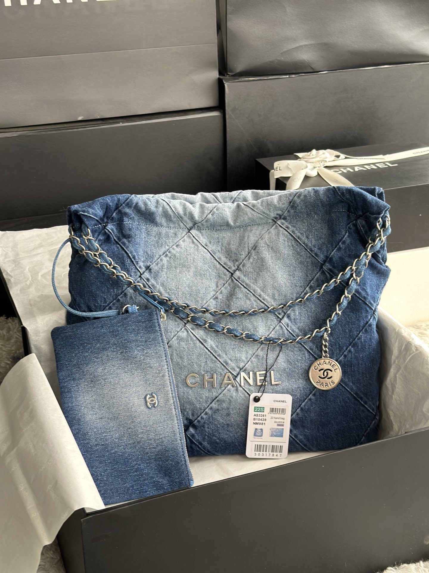 Chanel 23P Denim Bag - Image 1