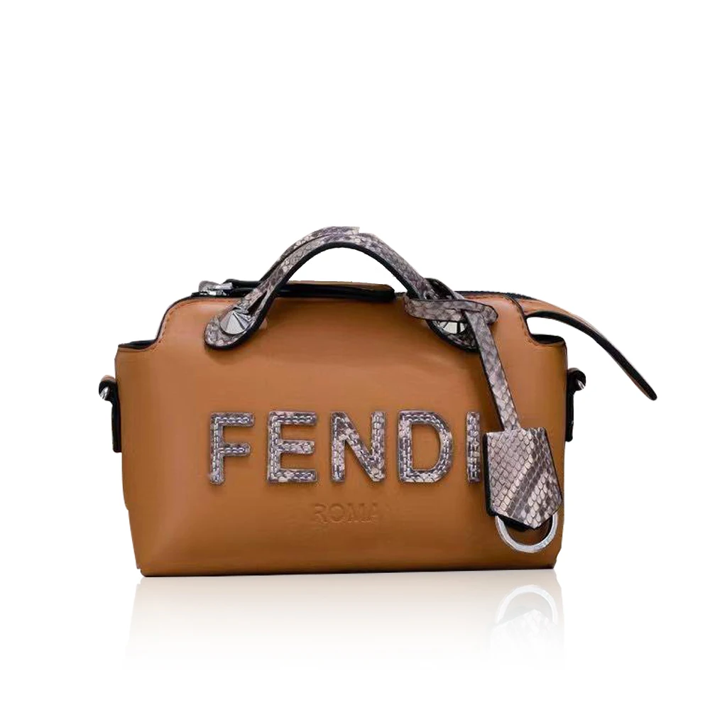 FENDI By The Way Mini Leather Boston Bag - Image 1