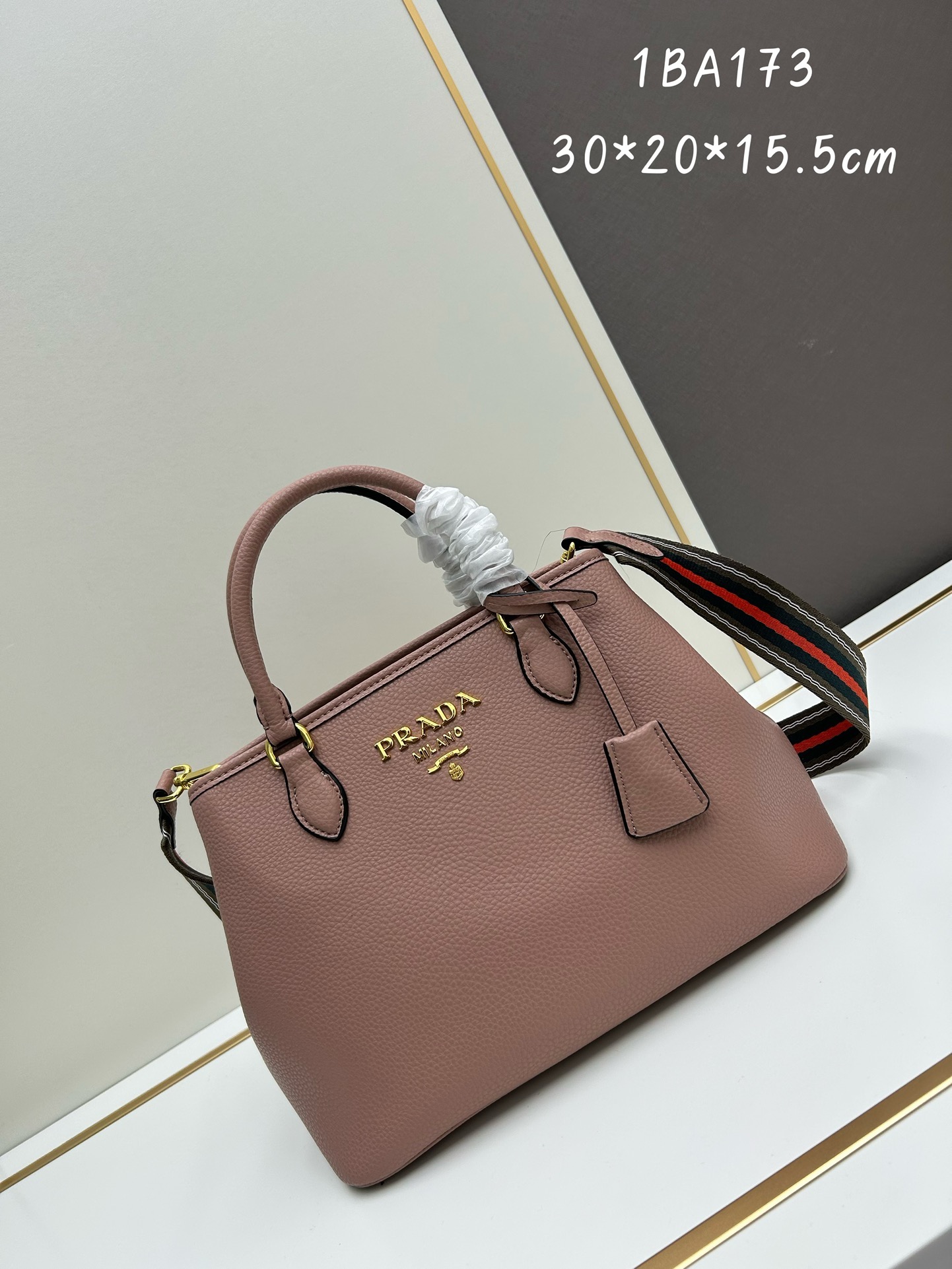 Prada Sacca 2 Manici Convertible Daino Tote | - Image 4