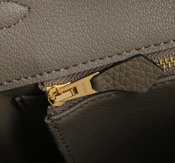 Hermès Etain Togo Birkin 25 Gold Hardware Bag - 10A Mirror Version