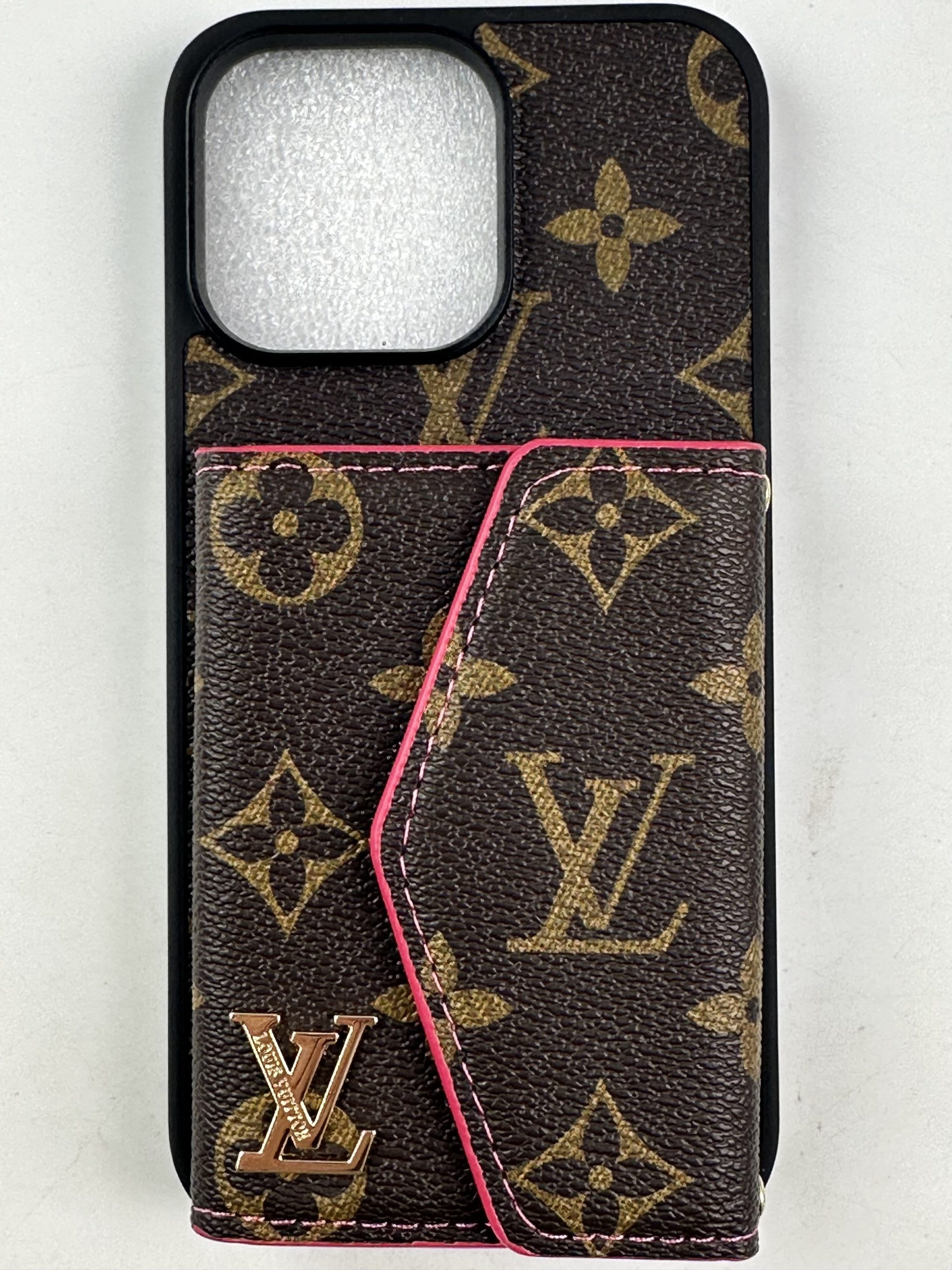 LV iPhone Card Holder Case - Image 1