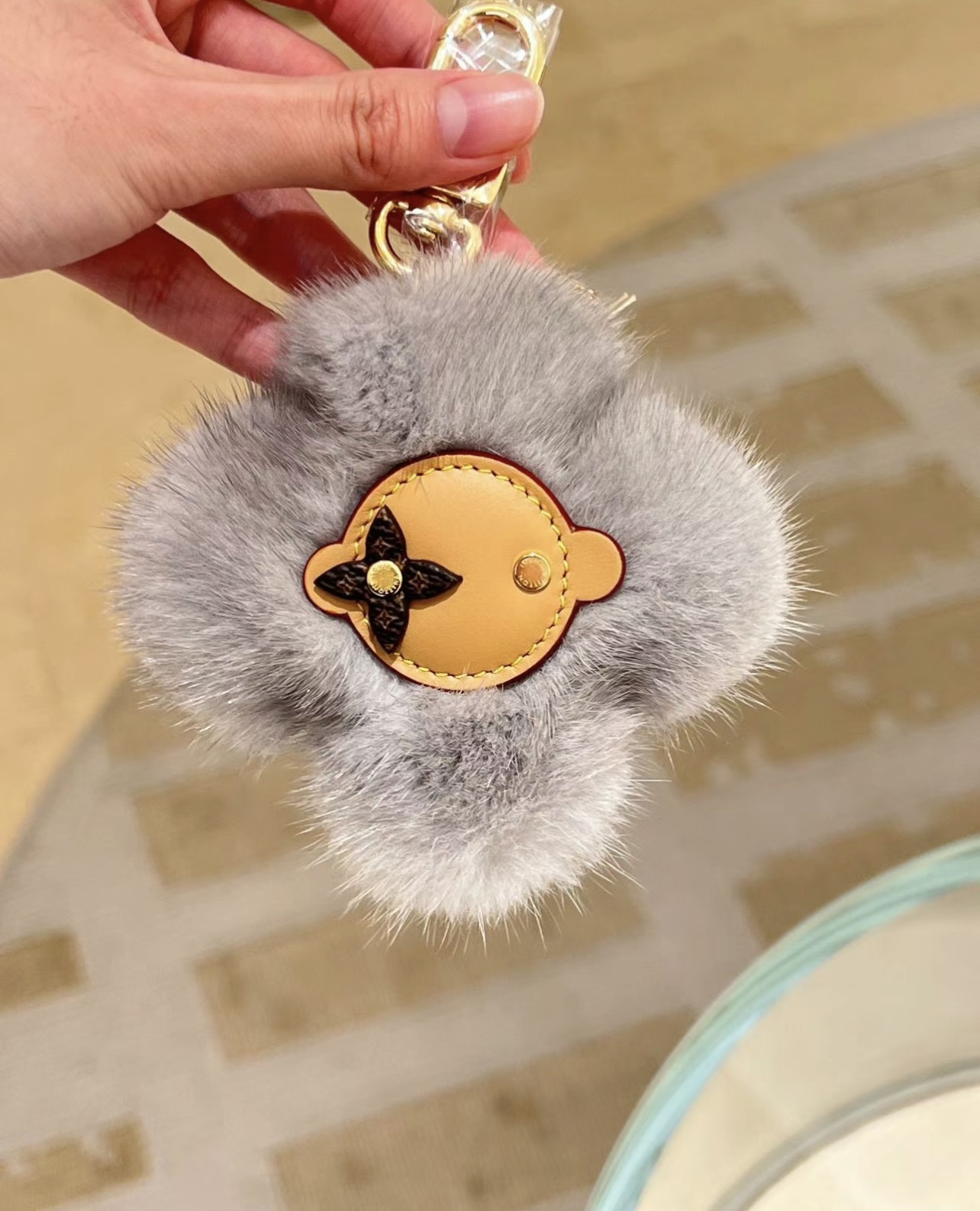 LV Vivienne Shearling Bag Charm - Image 6