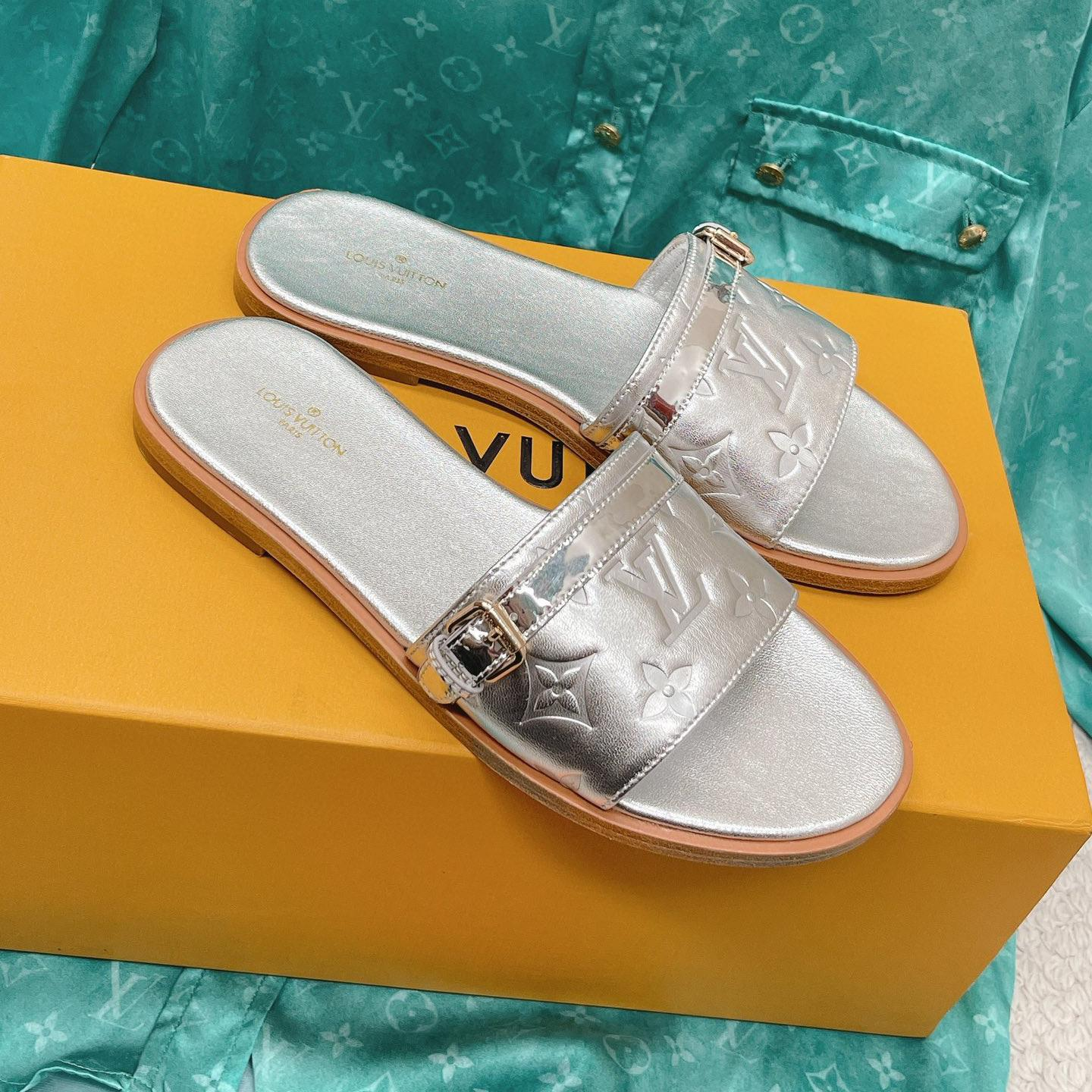 LV Comfortable Flat Slippers  Slide Sandal - Image 5