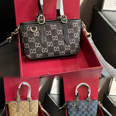 Gucci GG Emblem mini Denim bag