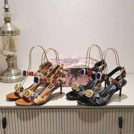 Dolce & Gabbana Straw Sandals