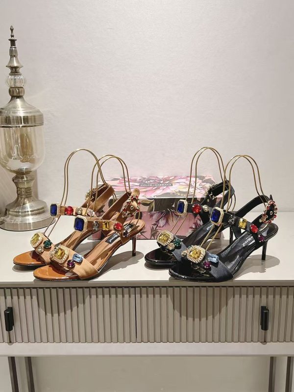 Dolce & Gabbana Straw Sandals