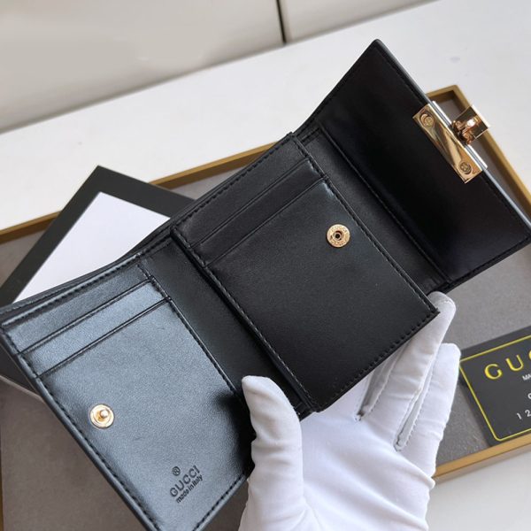 Gucci Padlock Three fold wallet