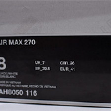 Nike Air Max 270 Mens Casual Shoes Black/Anthracite/White ah8050-116 - Image 16
