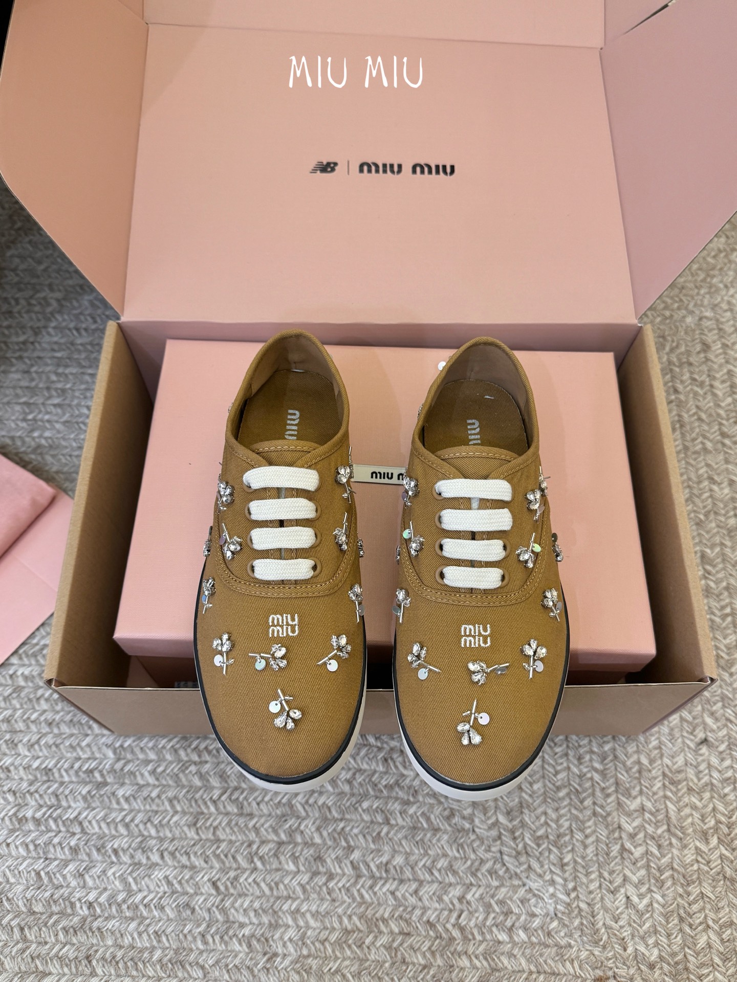 Miu Miu Embroidered Women Sneakers - Image 2