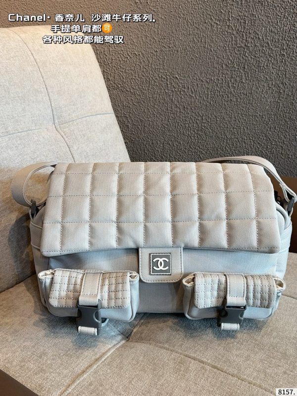 Chanel Sport Line Double Pocket Duffle Bag