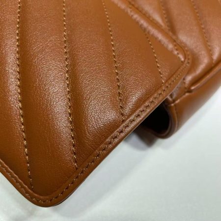 Gucci Marmont Mini Shoulder Bag Brown - Image 6