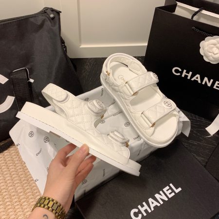 Chanel Velcro Slide Sandals Slippers Slide - Image 6
