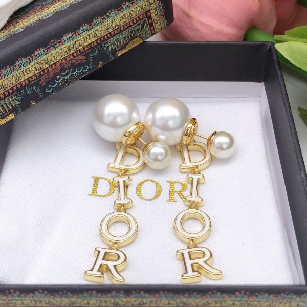 Dior 21 Autumn Earrings Gold For Women Jewelry