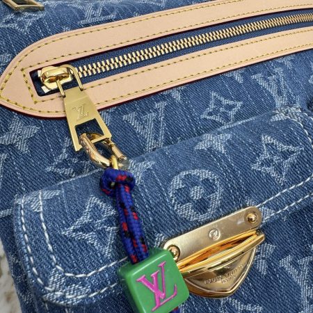 LV Baggy Monogram Denim Bag - Image 5