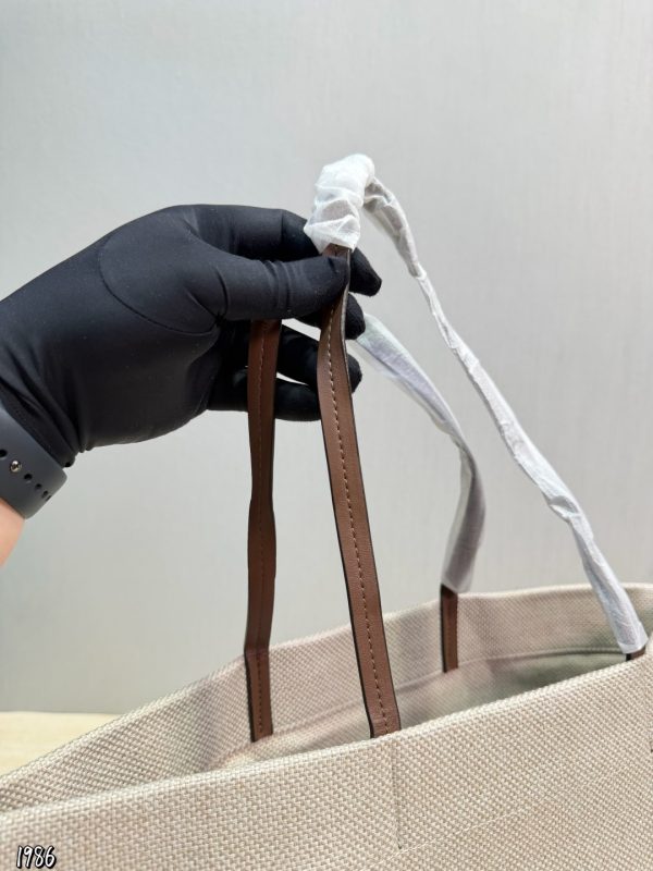 Prada Raffia Tote Bag