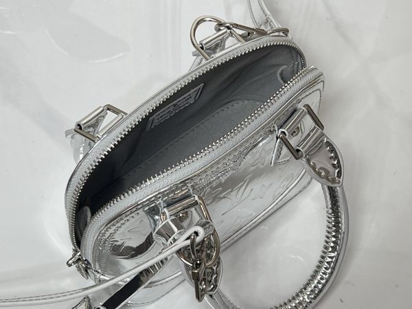 LV Monogram Miroir Alma BB Silver