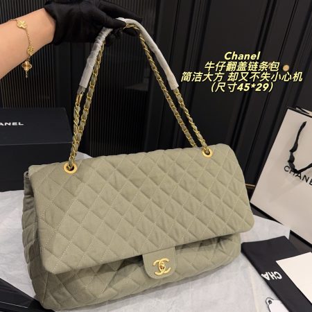 Chanel Denim Cf Tote Bag - Image 2