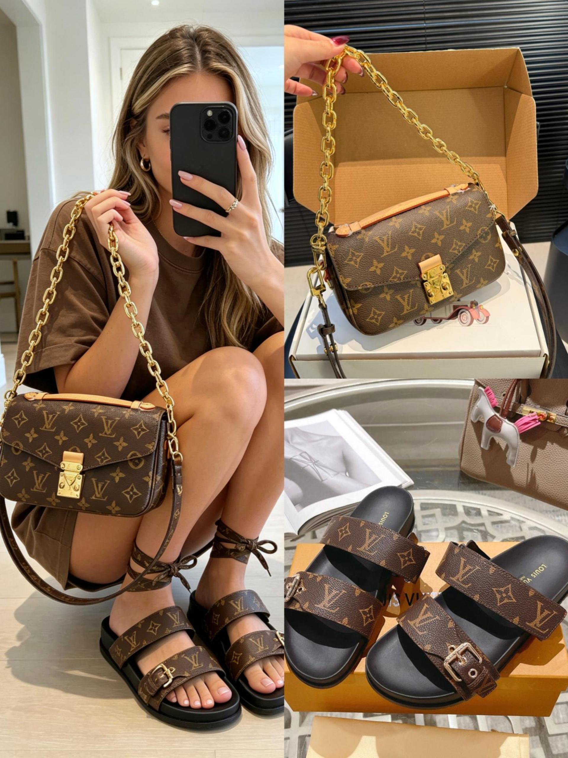 LV Shoes & Bag Set - Image 1