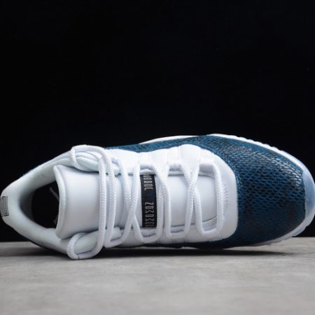 Air Jordan 11 Low Blue Snakeskin CD6846-102 - Image 10