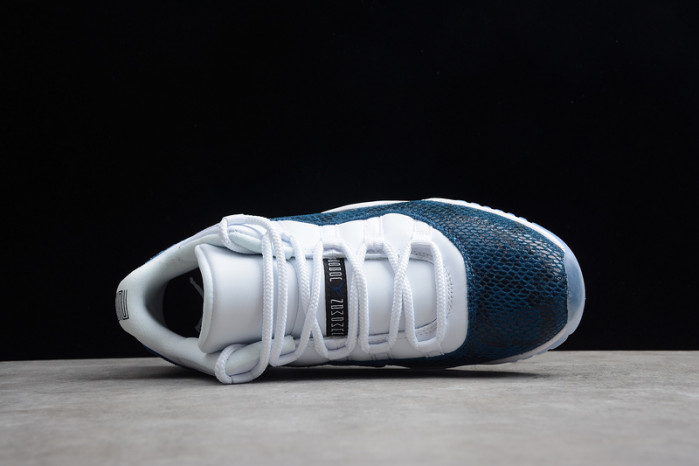 Air Jordan 11 Low Blue Snakeskin CD6846-102 - Image 10