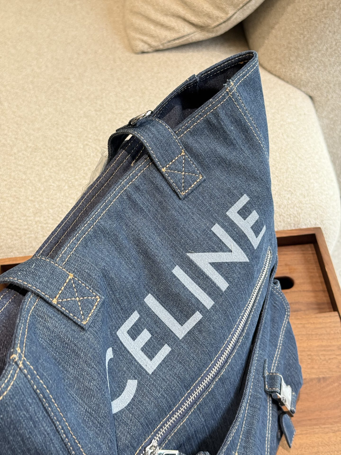 Celine Denim Tote Bag - Image 4