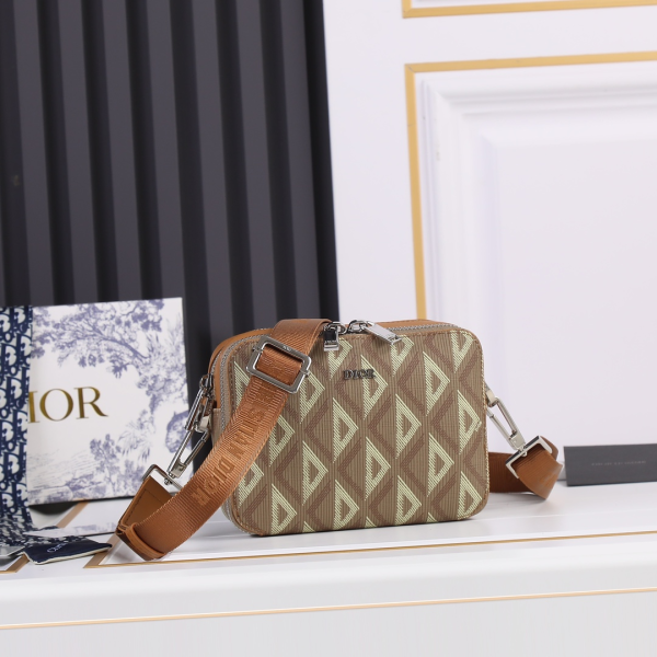 DIOR Oblique Classic Embroidery Crossbody Bag