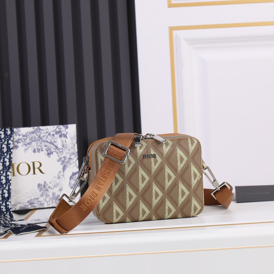 DIOR Oblique Classic Embroidery Crossbody Bag - Image 7