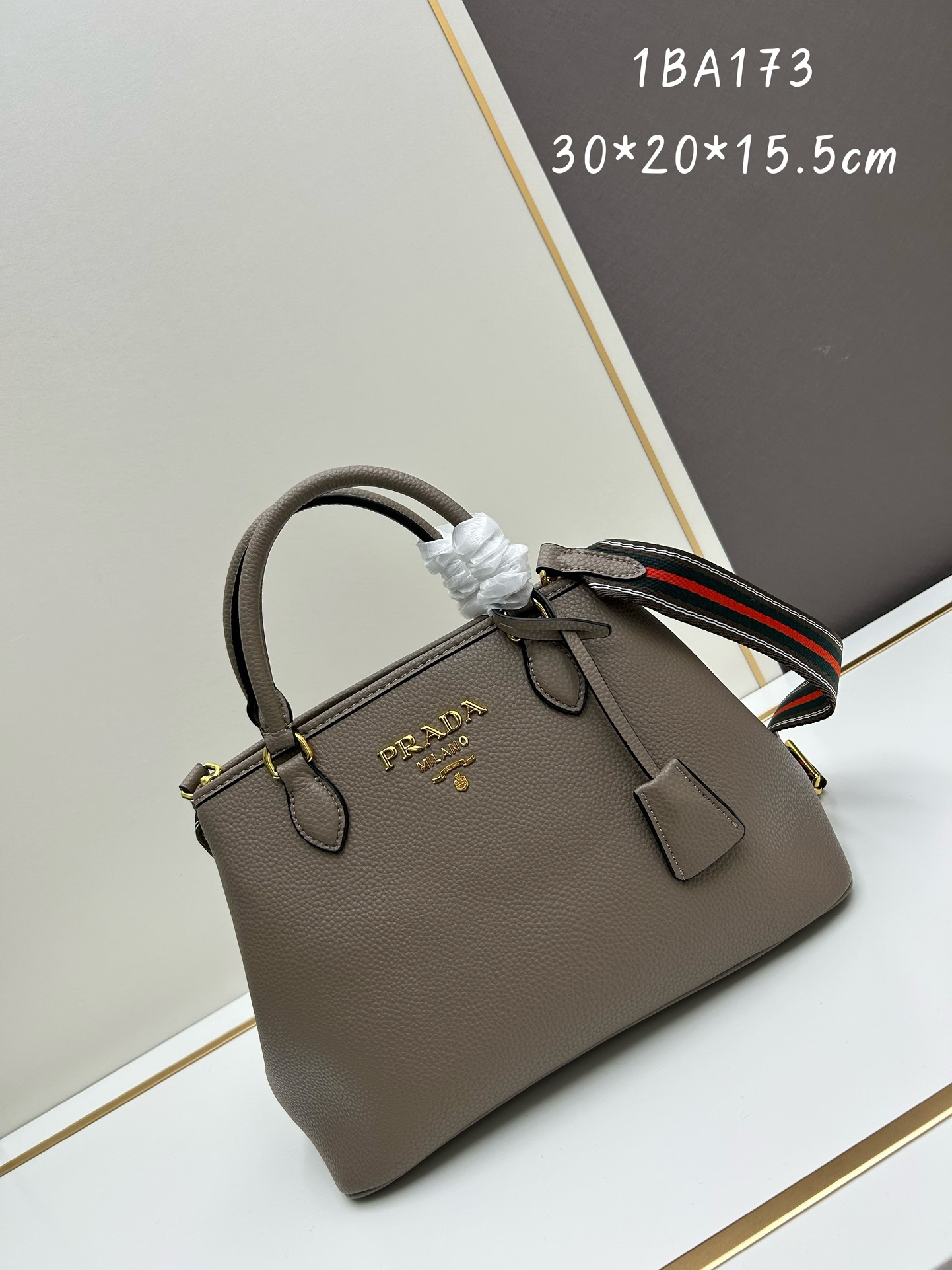 Prada Sacca 2 Manici Convertible Daino Tote | - Image 2
