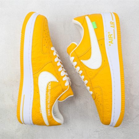 LV x Nike Air Force 1'07 LV8 Low Yellow/white/LV Monogram - Image 8